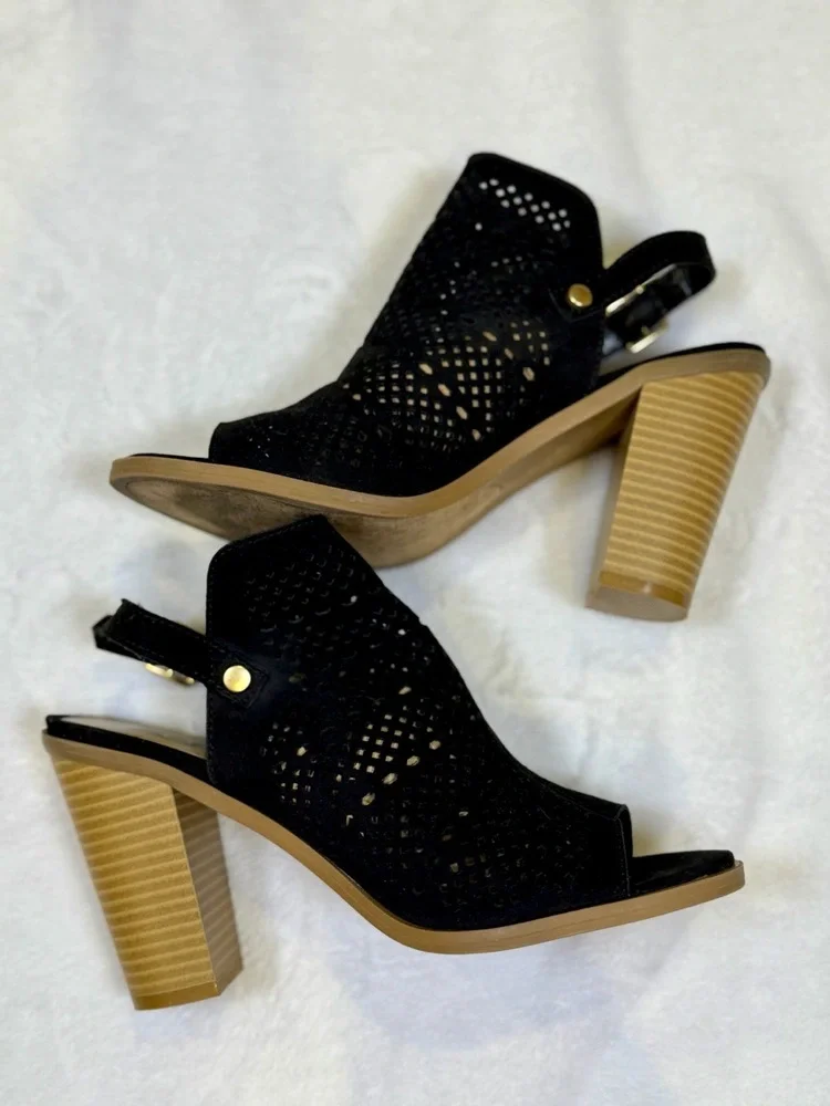 Dolce Vita Peep‎ Toe Booties Womens Size 7.5 - Picture 4 of 7